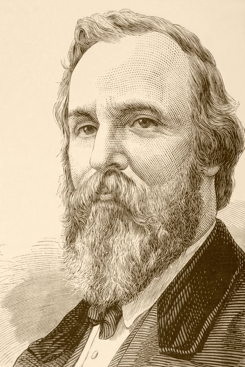 Rutherford Birchard Hayes (litografia) de English School