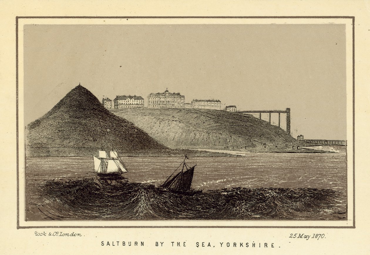 Saltburn by the Sea, Yorkshire (litografia) de English School