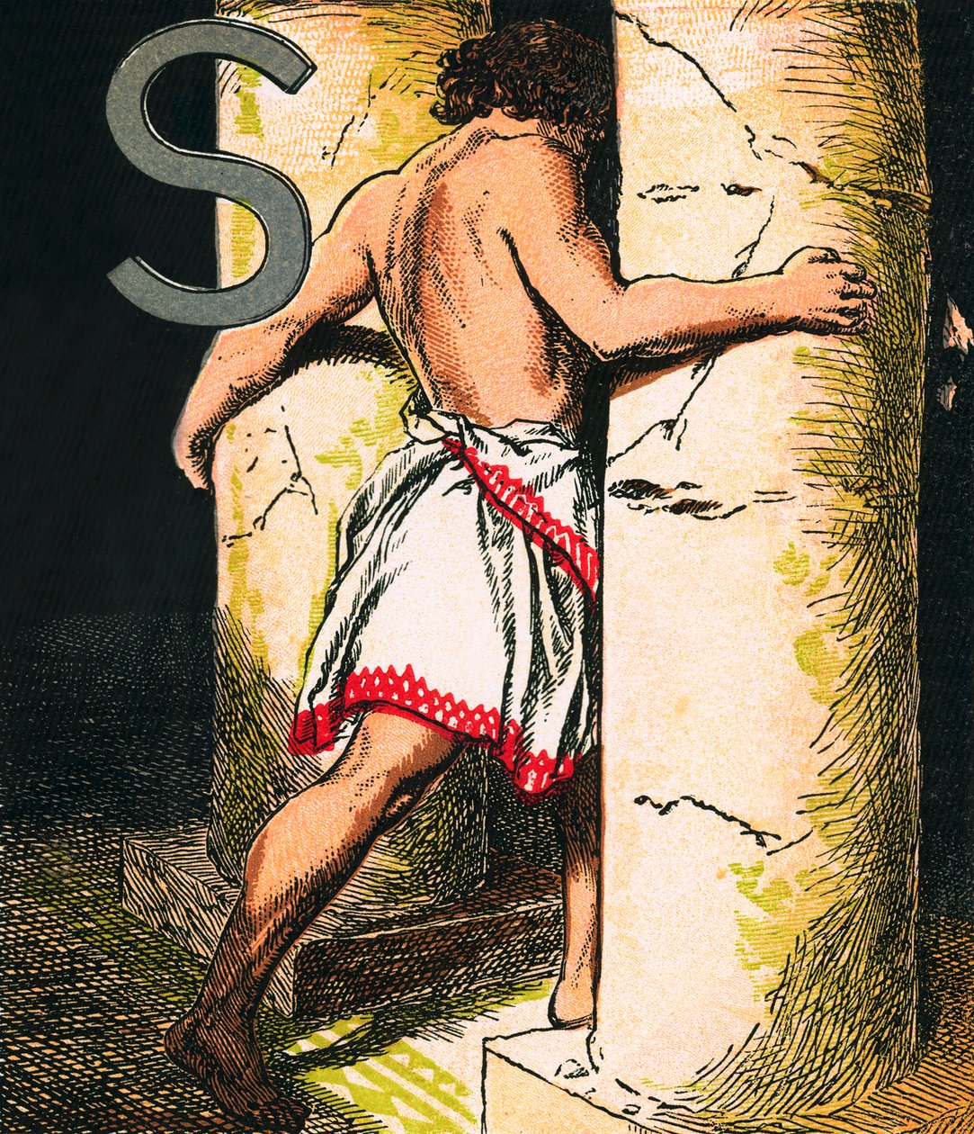 Sansão (litografia a cores) de English School