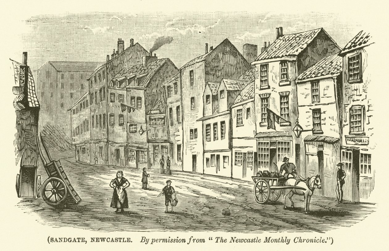 Sandgate, Newcastle (gravura) de English School