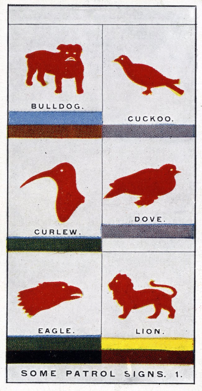 Sinais de Patrulha Escoteira, 1929 de English School