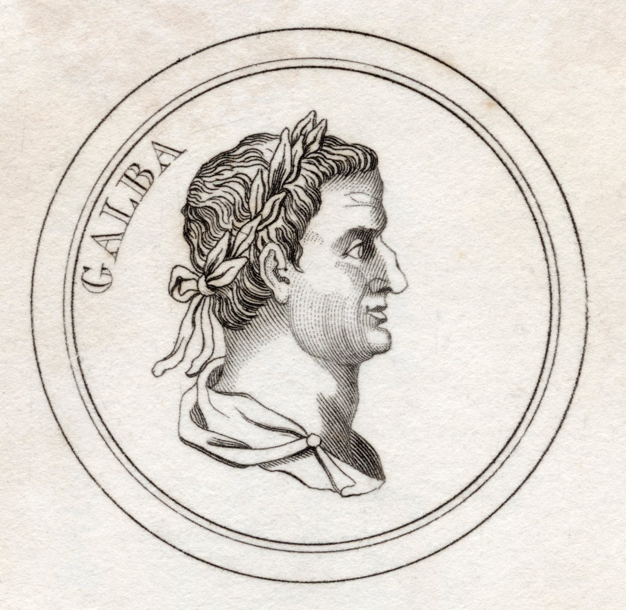 Sulpício Galba, do Dicionário Histórico de Crabb, publicado em 1825 de English School