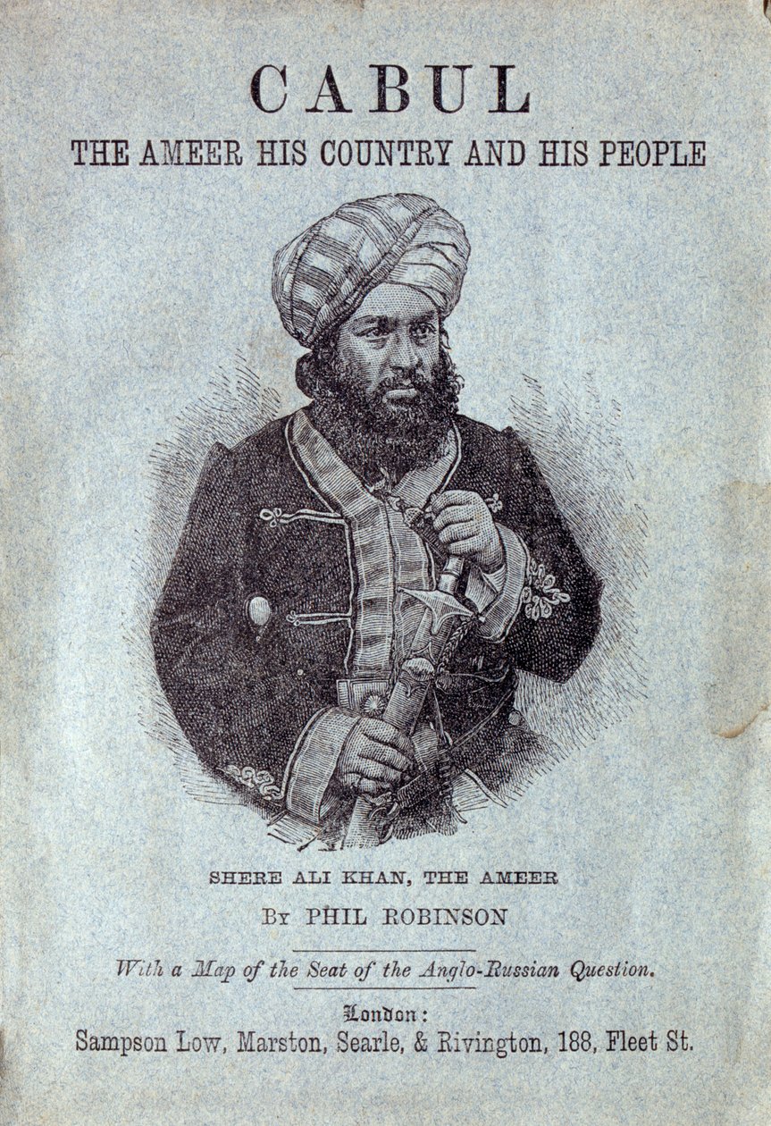 Shere Ali Khan, Ameer do Afeganistão, 1878 de English School
