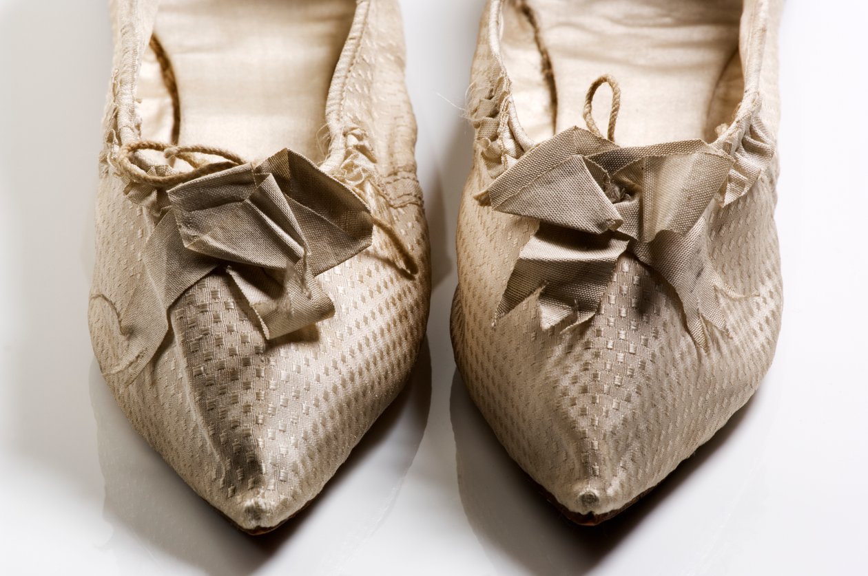 Sapatos, 1790 (seda tecida) de English School