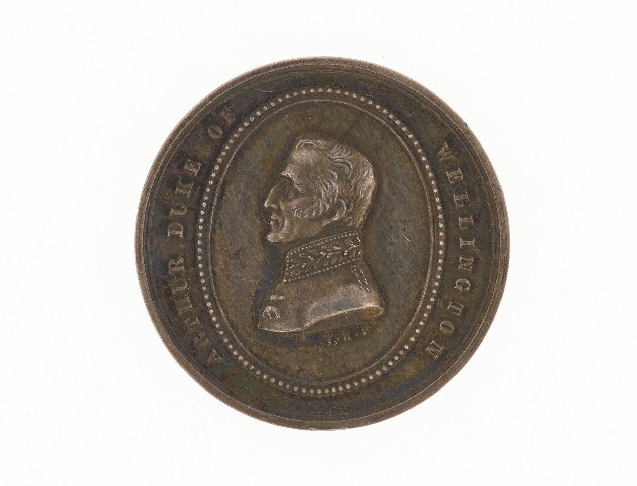 Medalha de prata em comemoração à morte do Duque de Wellington, 1852 de English School