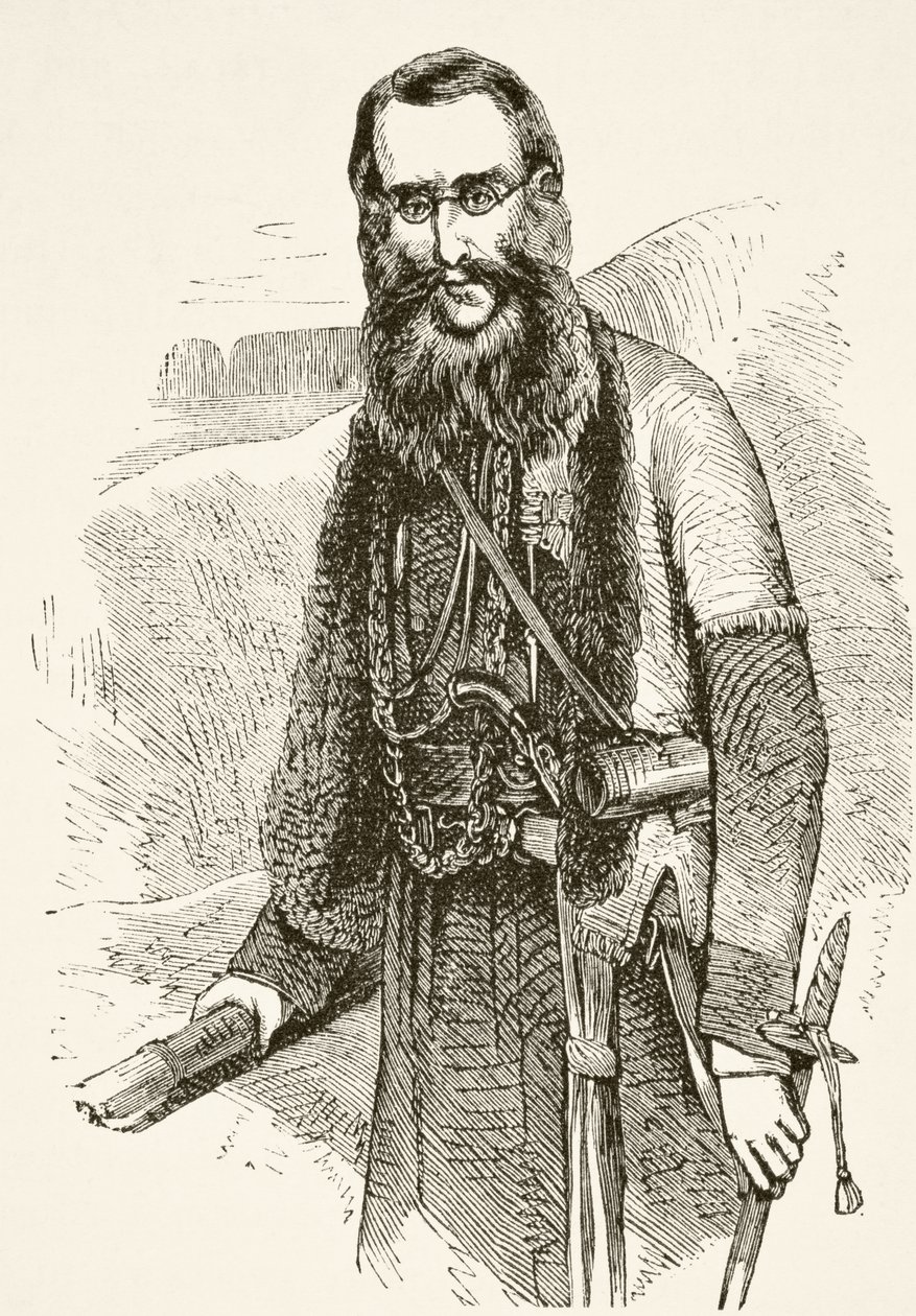Sir Charles Napier, de "A História Nacional e Doméstica da Inglaterra", de William Hickman Smith Aubrey (1858-1916) publicou Londres, c.1890 de English School
