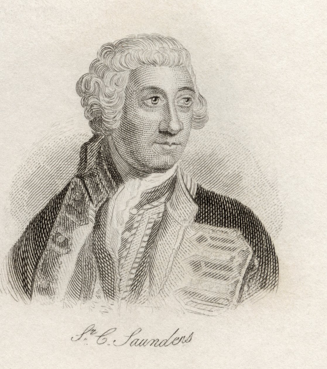 Sir Charles Saunders, do &39;Crabb&39;s Historical Dictionary&39;, publicado em 1825 de English School
