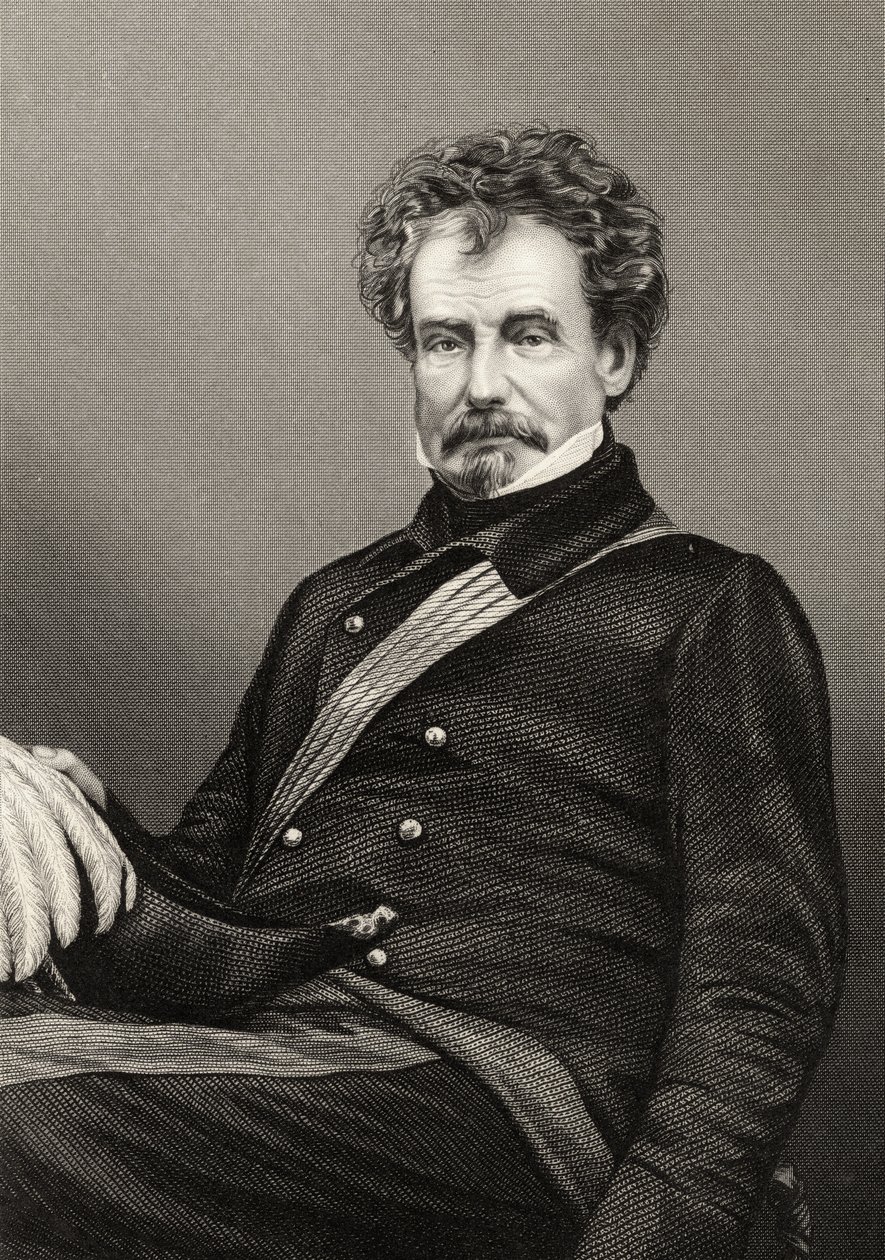 Sir Colin Campbell, de "A História do Motim Indiano", publicado em 1858 de English School