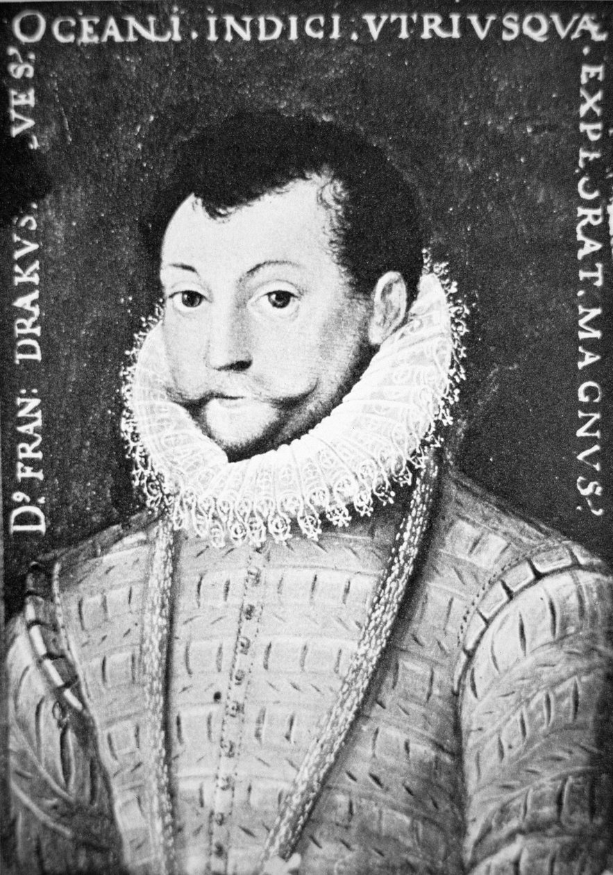 Sir Francis Drake (gravura) de English School