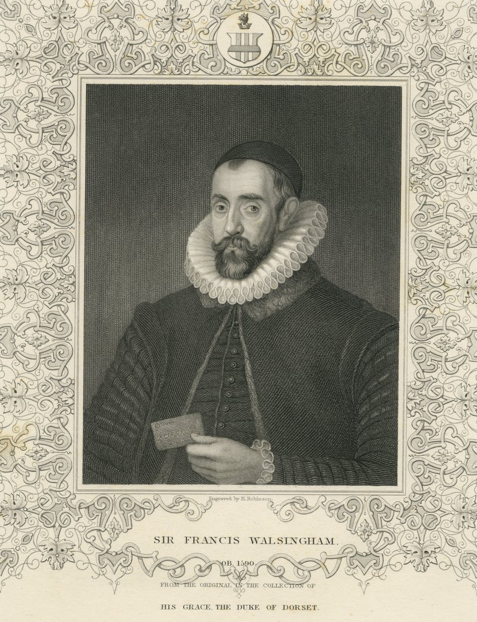 Sir Francis Walsingham (gravura) de English School