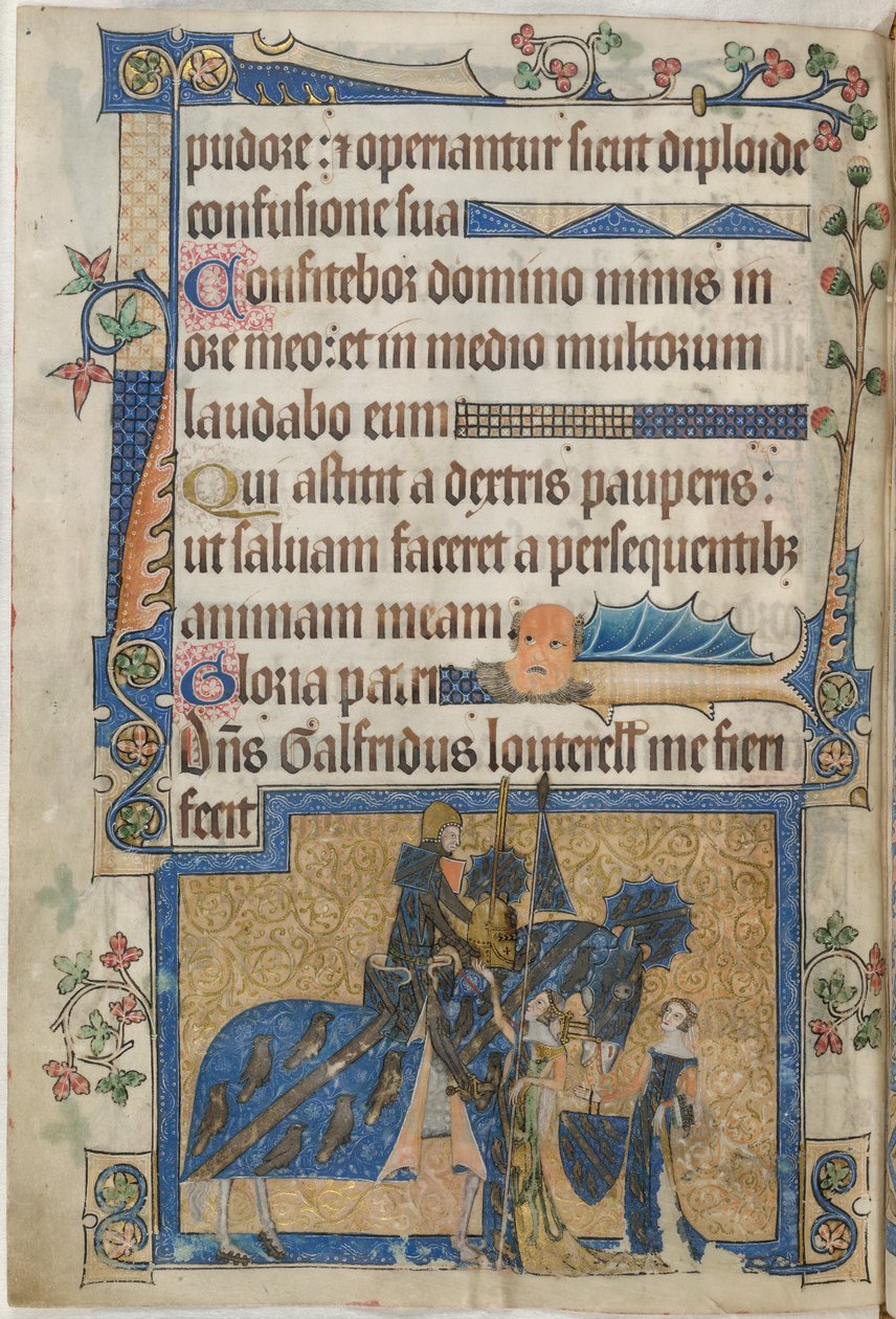 Sir Geoffrey Luttrell a cavalo do 