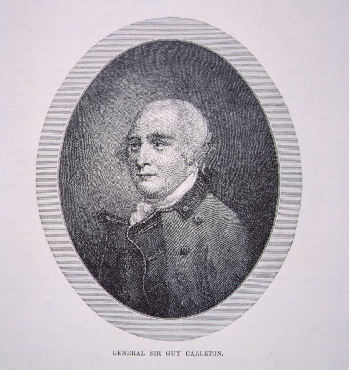 Sir Guy Carleton (litho) de English School