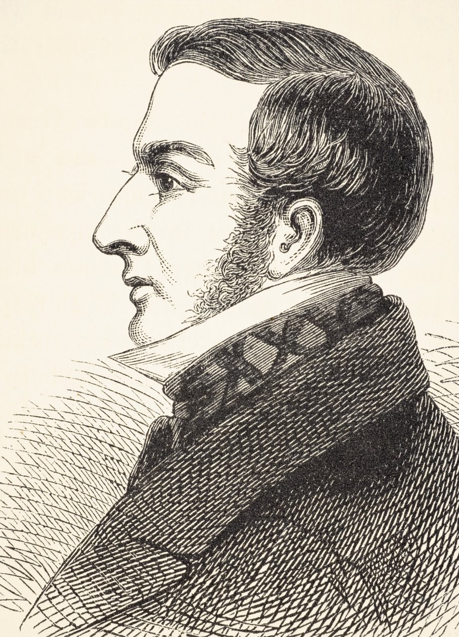Sir James Graham, 2º Baronete, de "A História Nacional e Doméstica da Inglaterra", de William Hickman Smith Aubrey (1858-1916) publicou Londres, c.1890 de English School