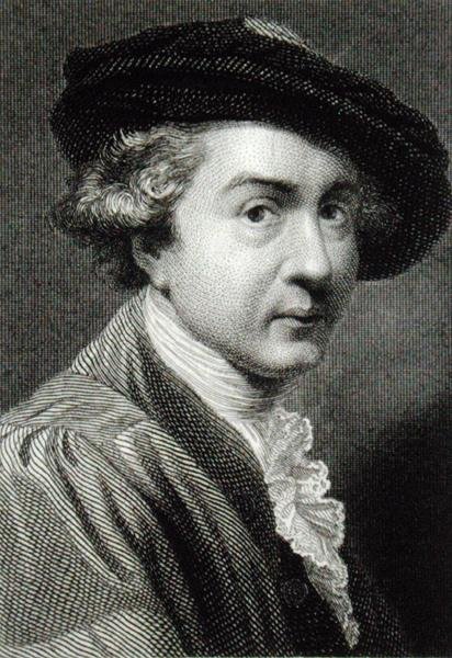 Sir Joshua Reynolds (1723-92) (gravura) de English School