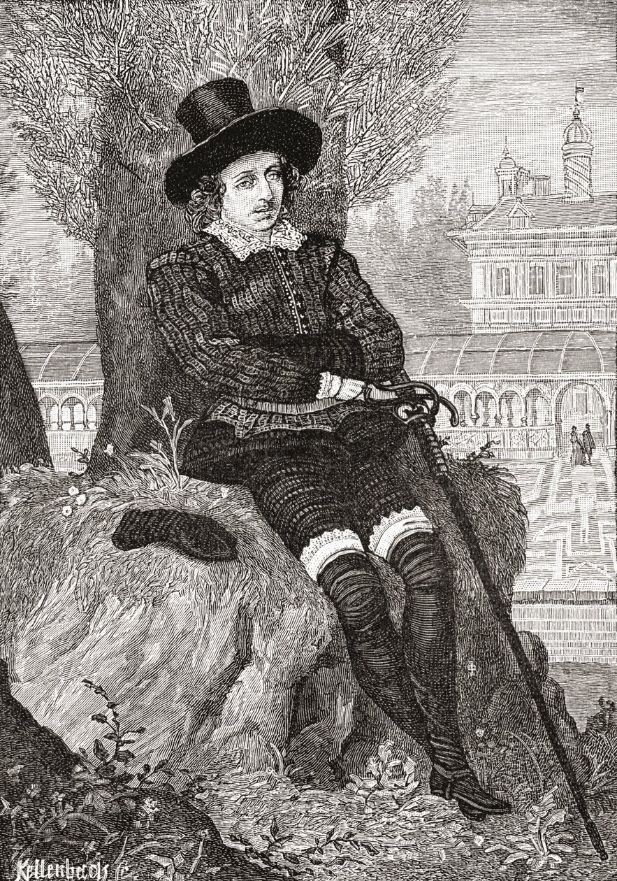 Sir Philip Sidney, de "Uma Breve História do Povo Inglês", de JR Green, publicado em 1893 de English School