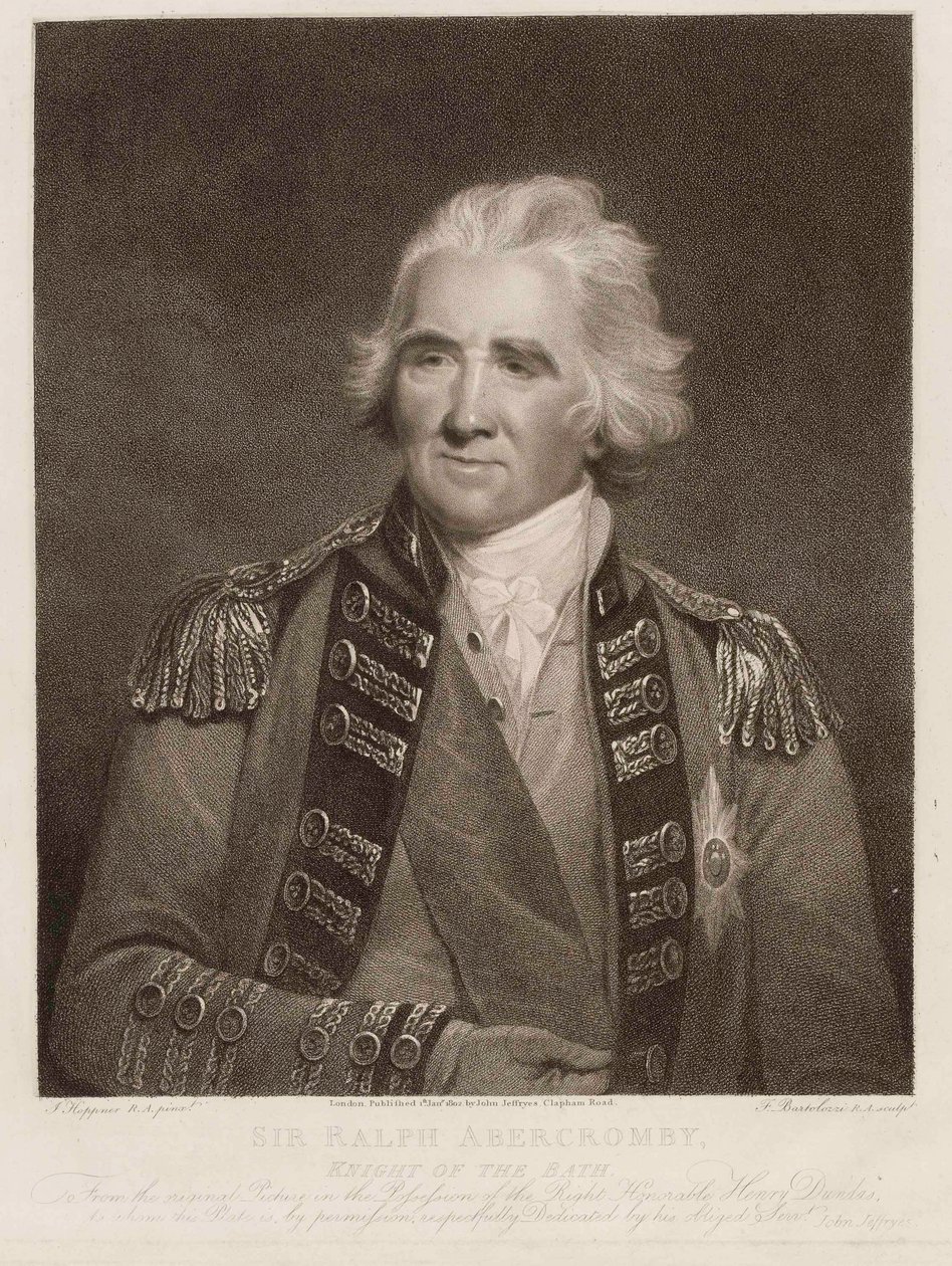 Sir Ralph Abercromby, Cavaleiro do Banho, c.1800 (gravura de estilete) de English School