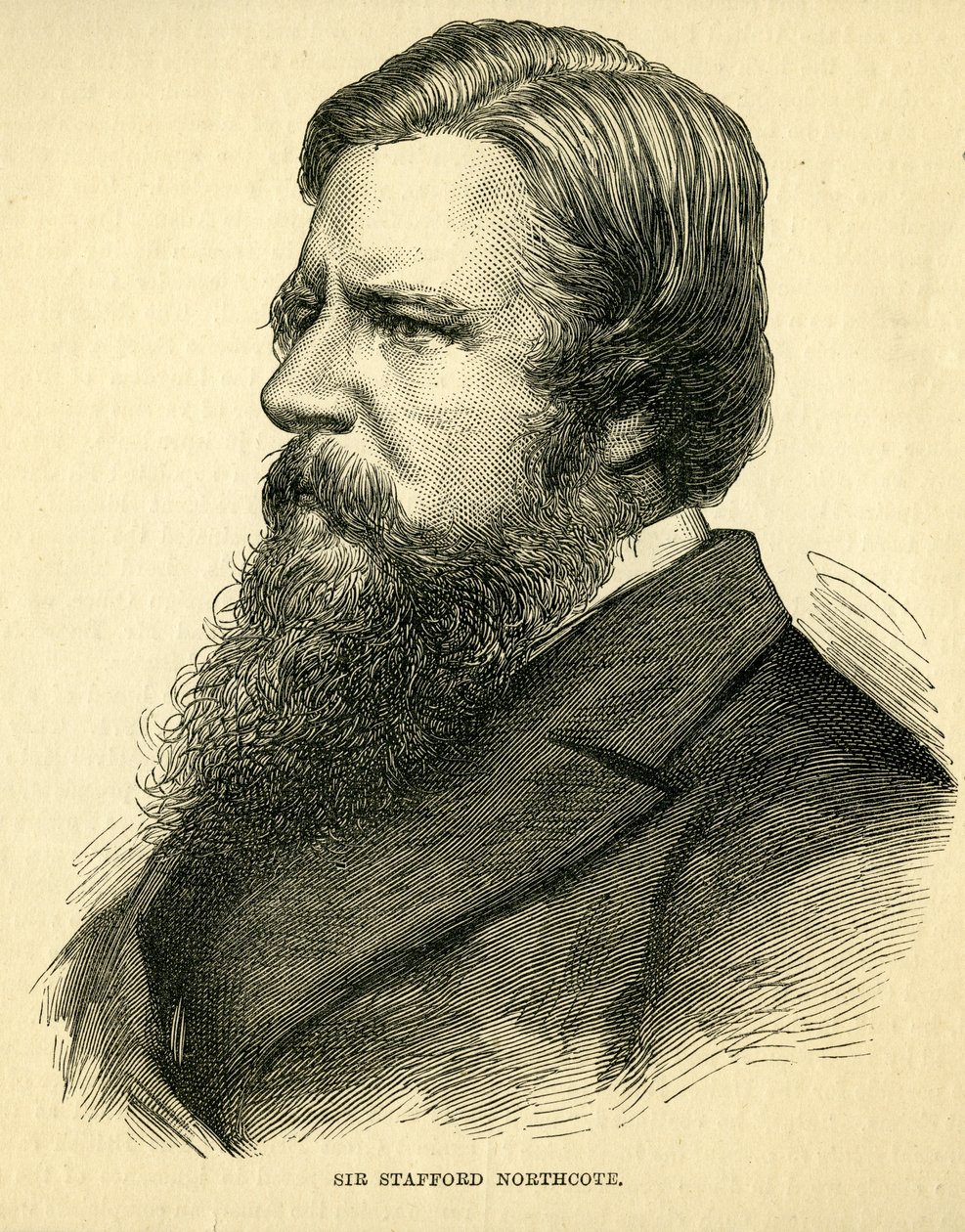 Sir Stafford Northcote, 1º Conde de Iddesleigh (1818-1887) de English School