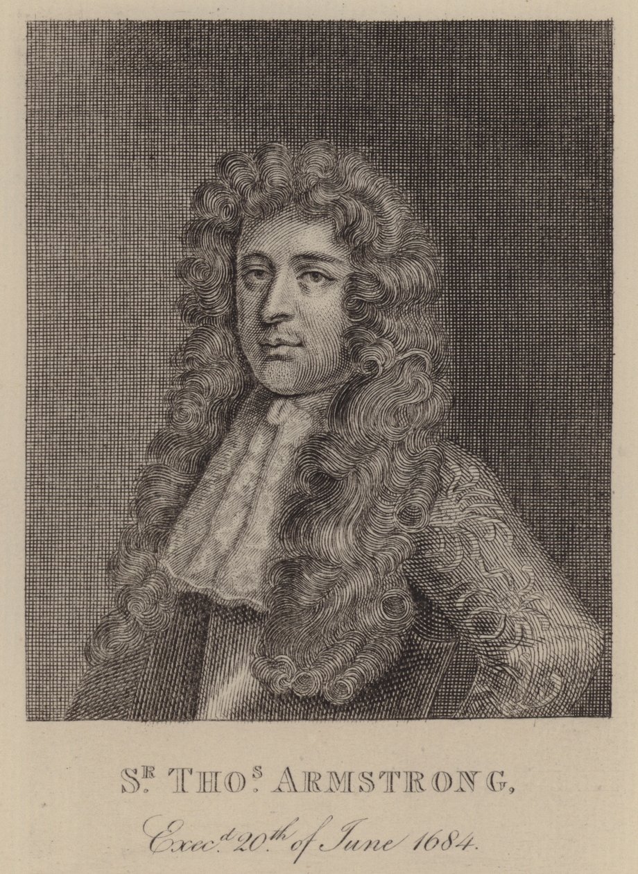 Sir Thomas Armstrong, soldado e político inglês (gravura) de English School