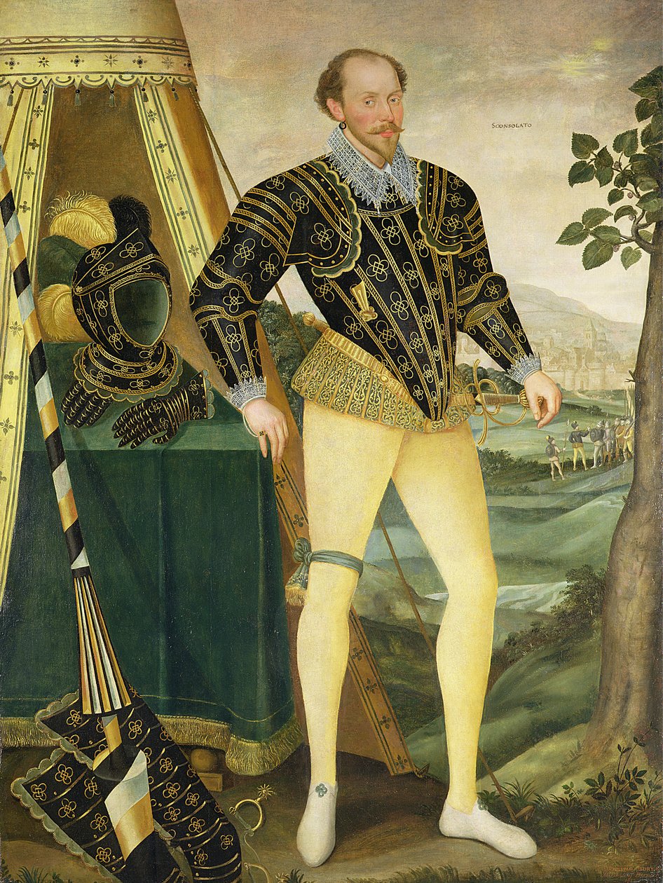 Sir William Drury, de Hawstead, Suffolk (1527-1579), 1587 de English School