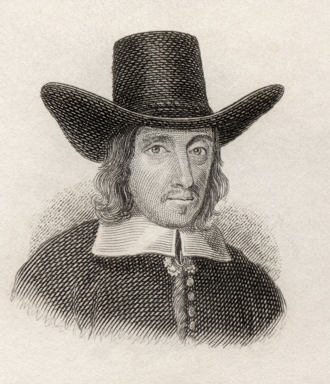 Sir William Dugdale, do "Crabbes Historical Dictionary", publicado em 1825 de English School