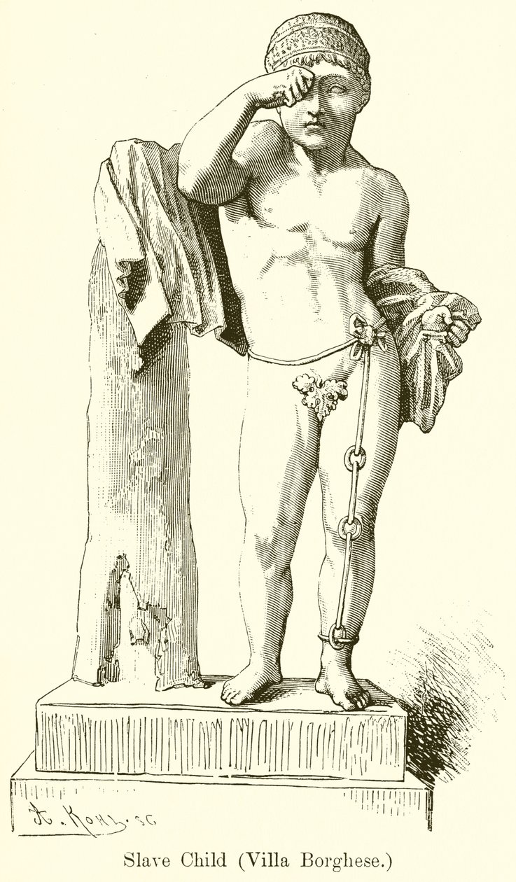 Criança escrava (Villa Borghese) (gravura) de English School