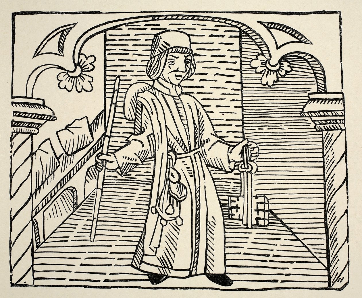 Smith, de Game of Chess por William Caxton, pub. 1480 (foto sépia) de English School