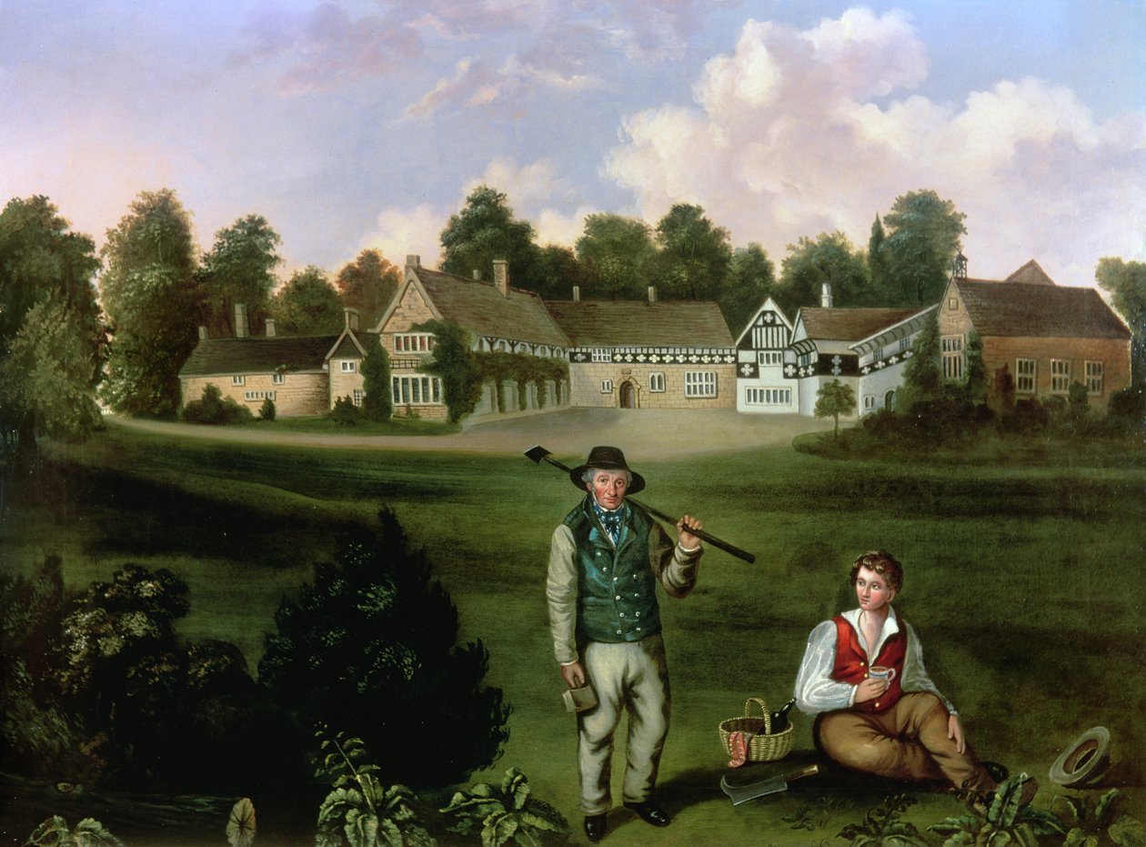 Smithills Hall do Sul, 1820 de English School