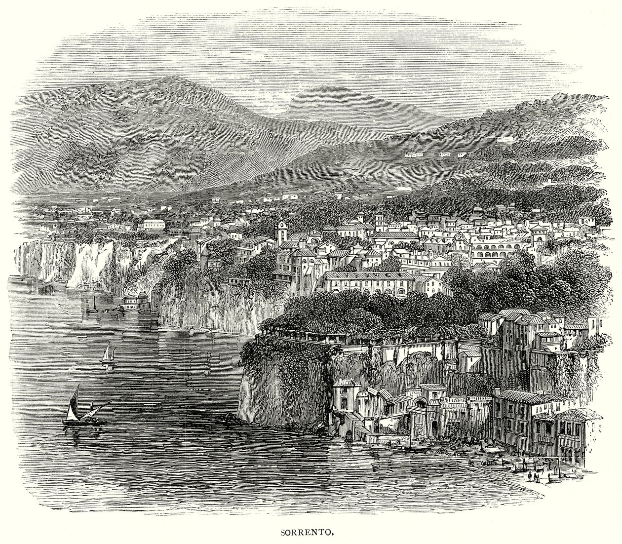 Sorrento (engraving) de English School