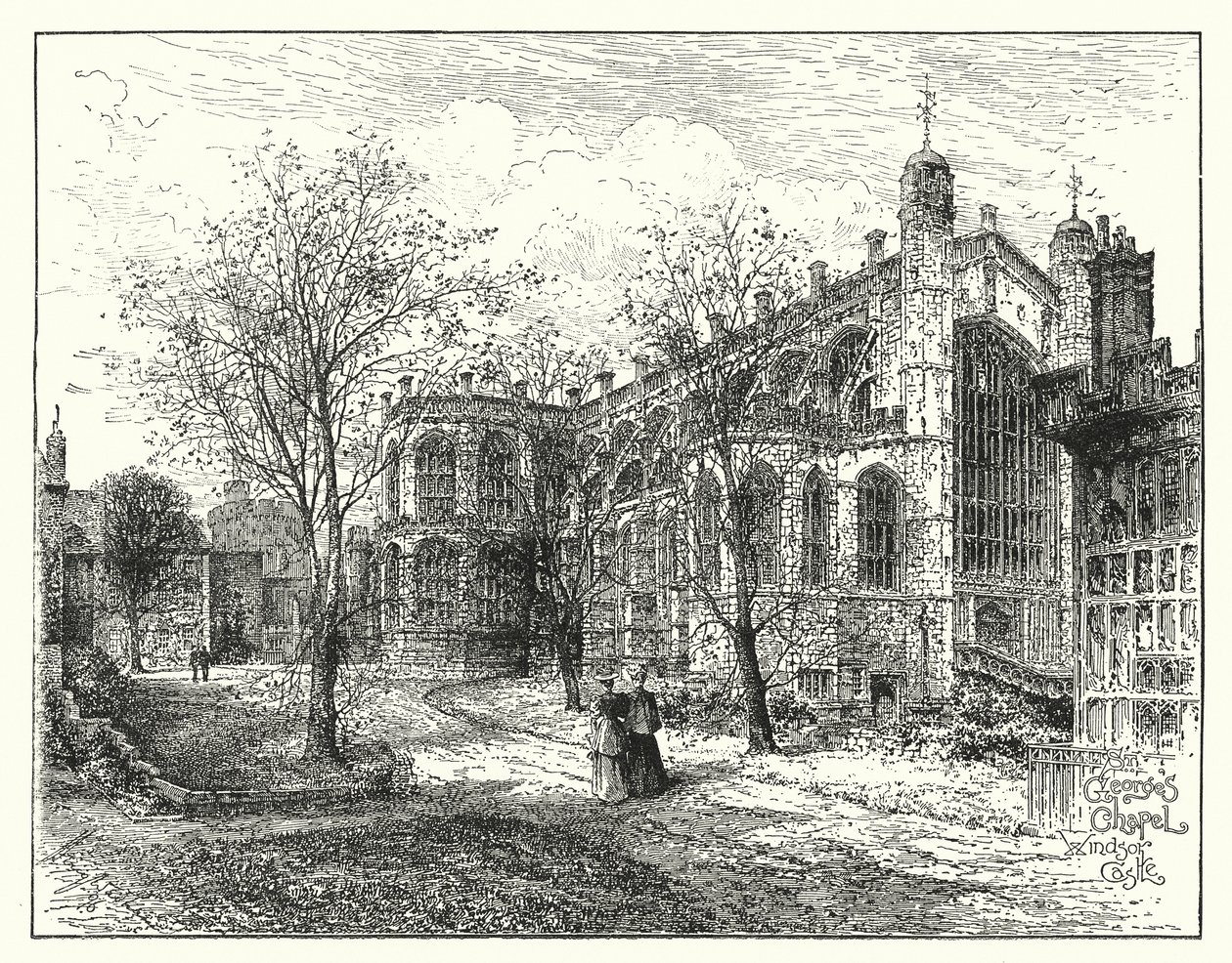 Capela de São Jorge, Windsor (gravura) de English School