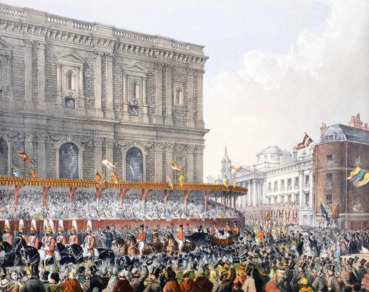 St Pauls, 7 de março de 1863, de Um Memorial do Casamento de Eduardo VII e Alexandra da Dinamarca, pub. 1864 de English School
