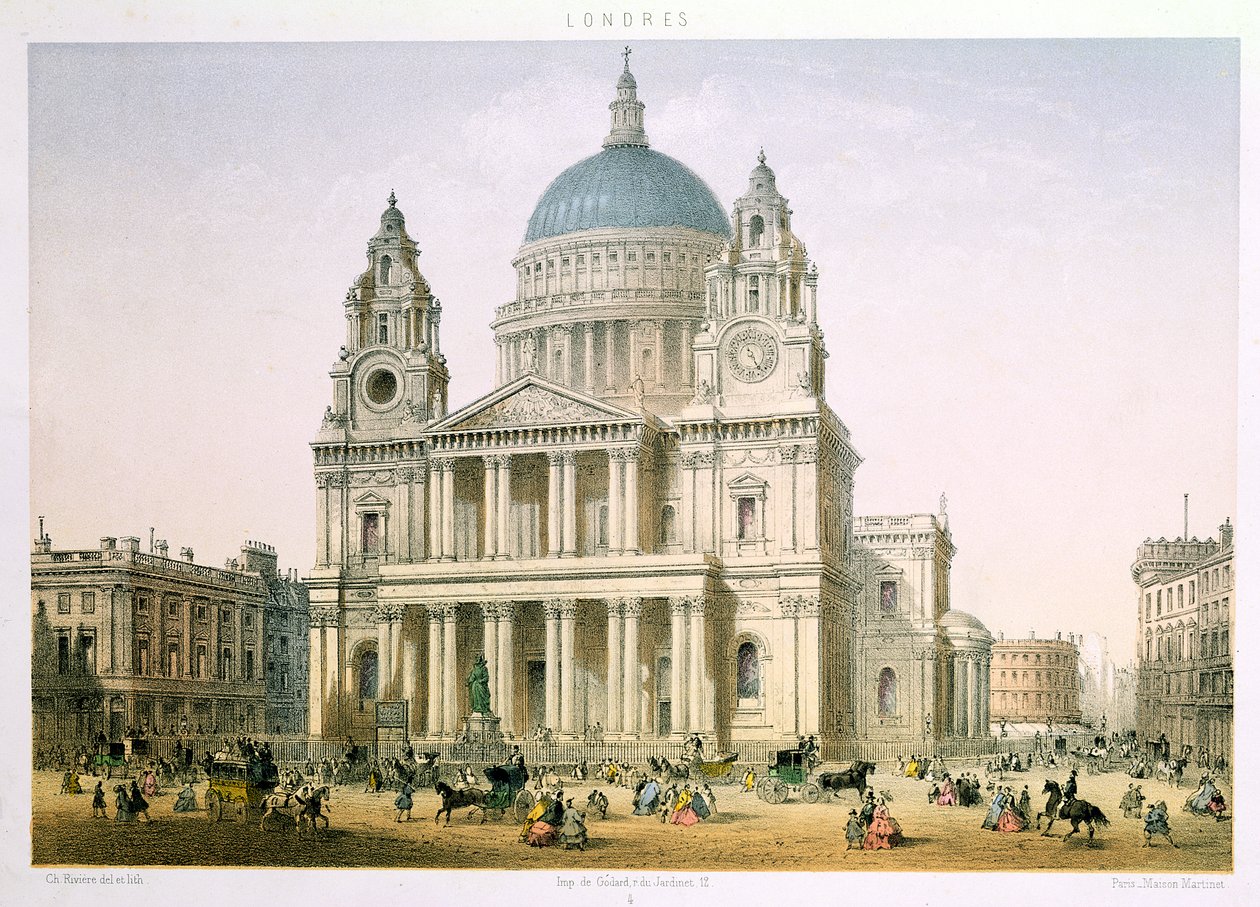 Catedral de São Paulo de C. Riviere, 1855 de English School