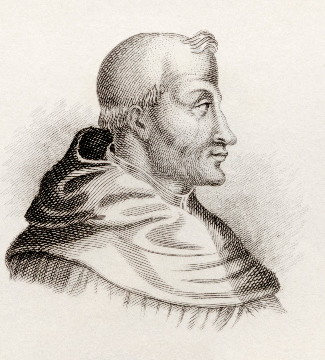 São Tomás de Aquino, do &39;Crabbes Historical Dictionary&39;, publicado em 1825 de English School