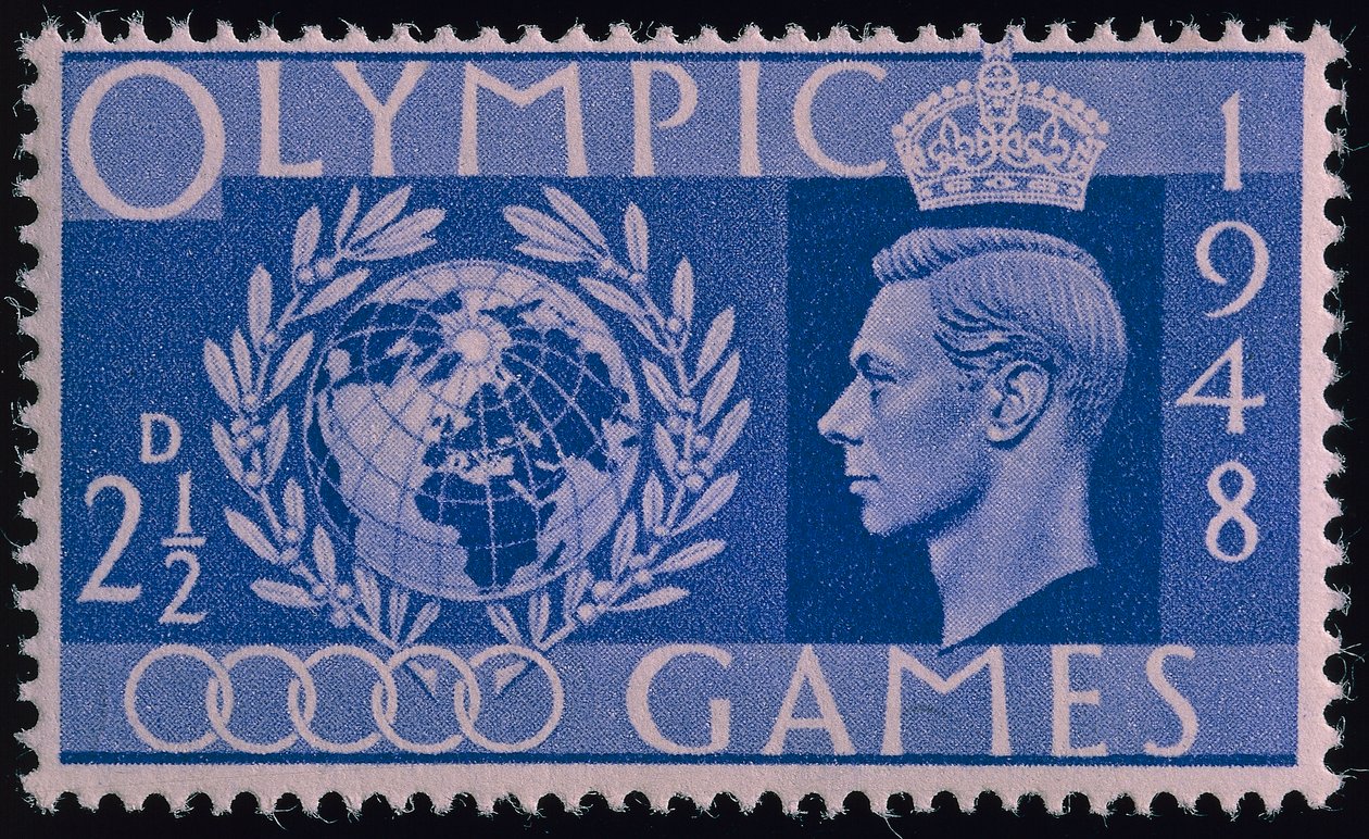 Carimbo a comemorar os Jogos Olímpicos de Londres de 1948 de English School