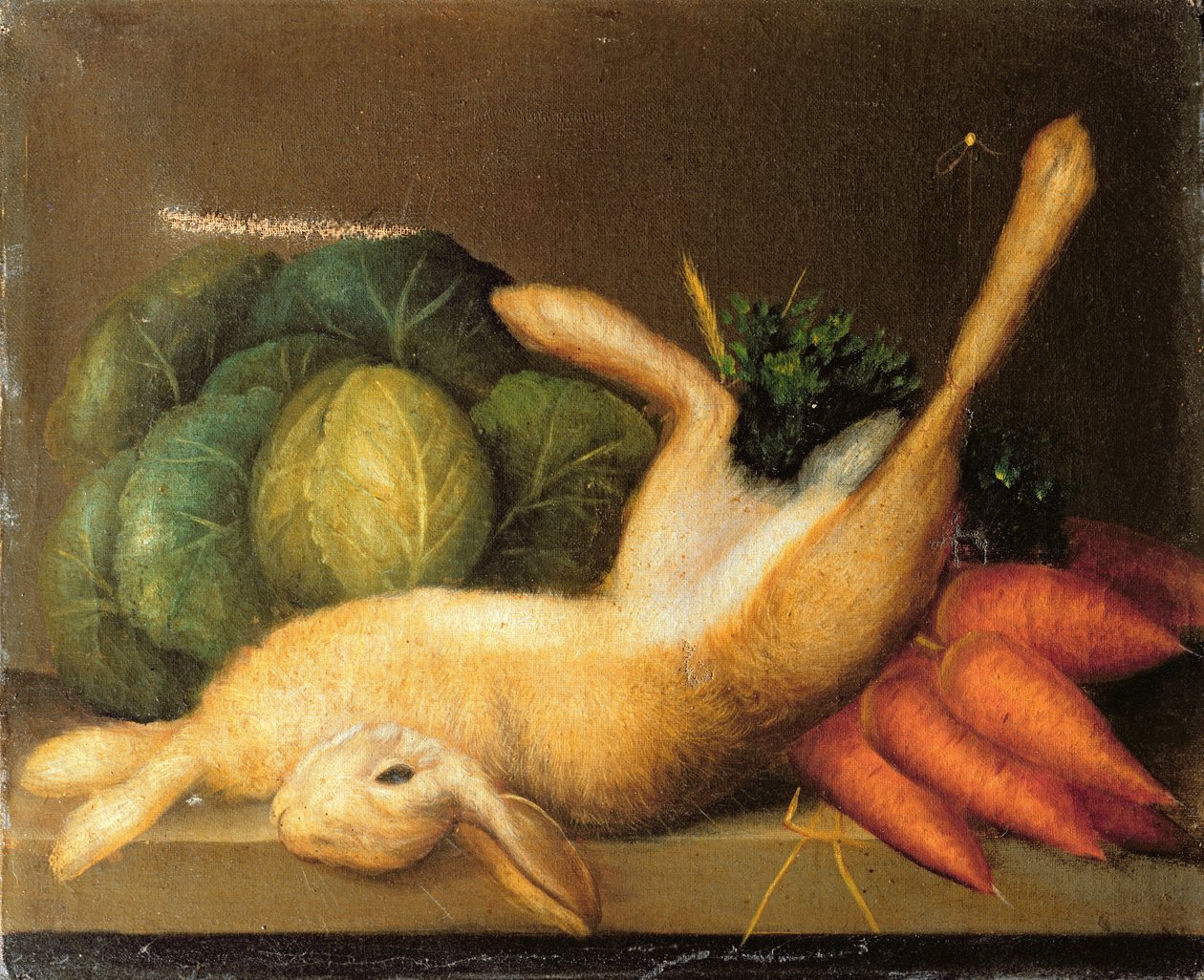 Ainda vida de uma lebre, c.1840 de English School