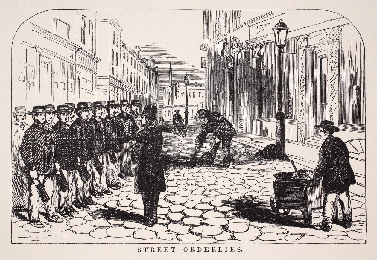 Agentes da sorte da rua, ilustração do trabalho de Londres e pobre de Londres por Henry Mayhew, bar. 1862 de English School