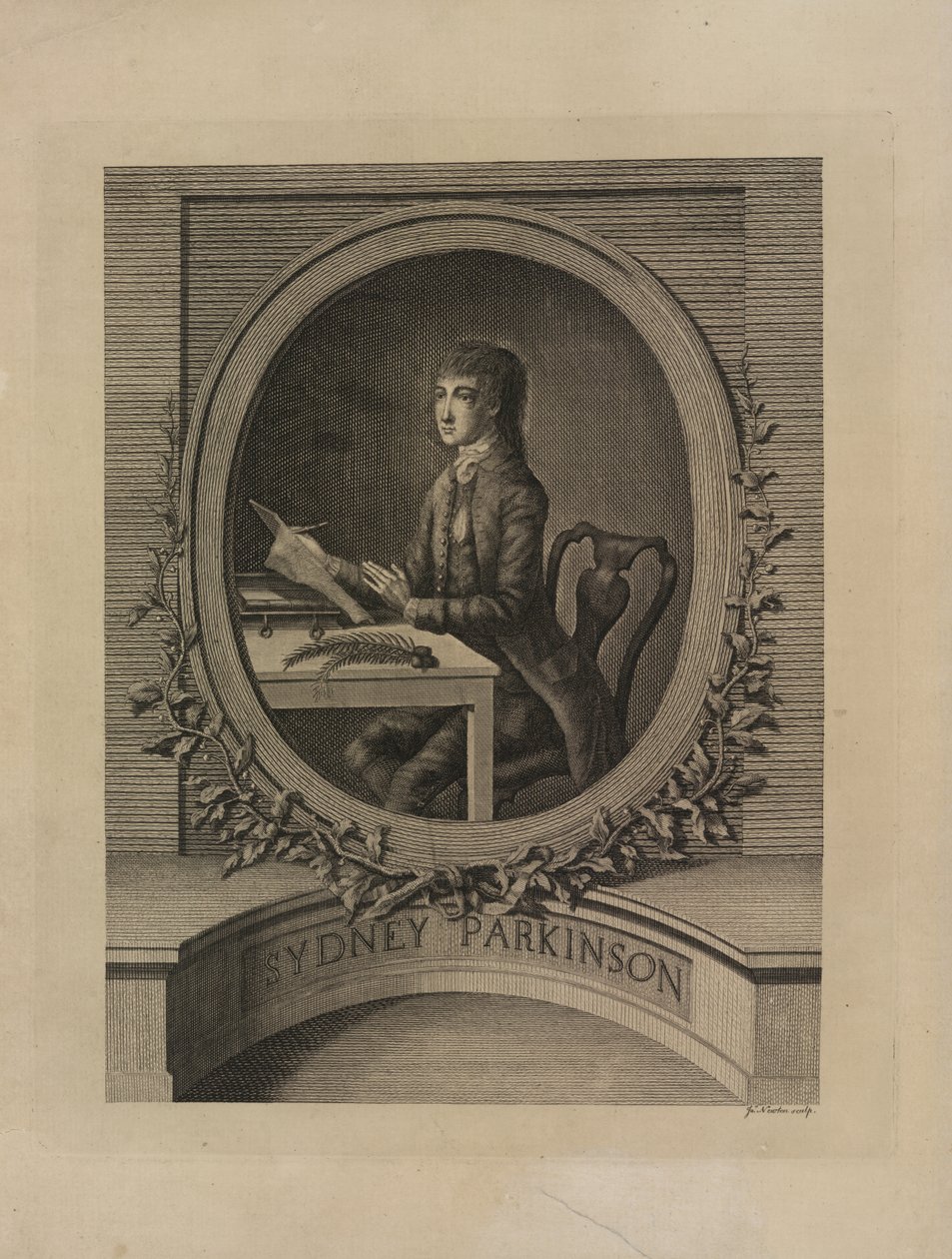 Sydney Parkinson, frontispício de 