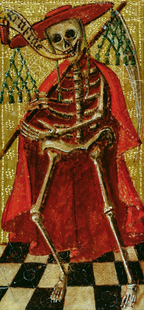 Carta de Tarot representando a morte de English School