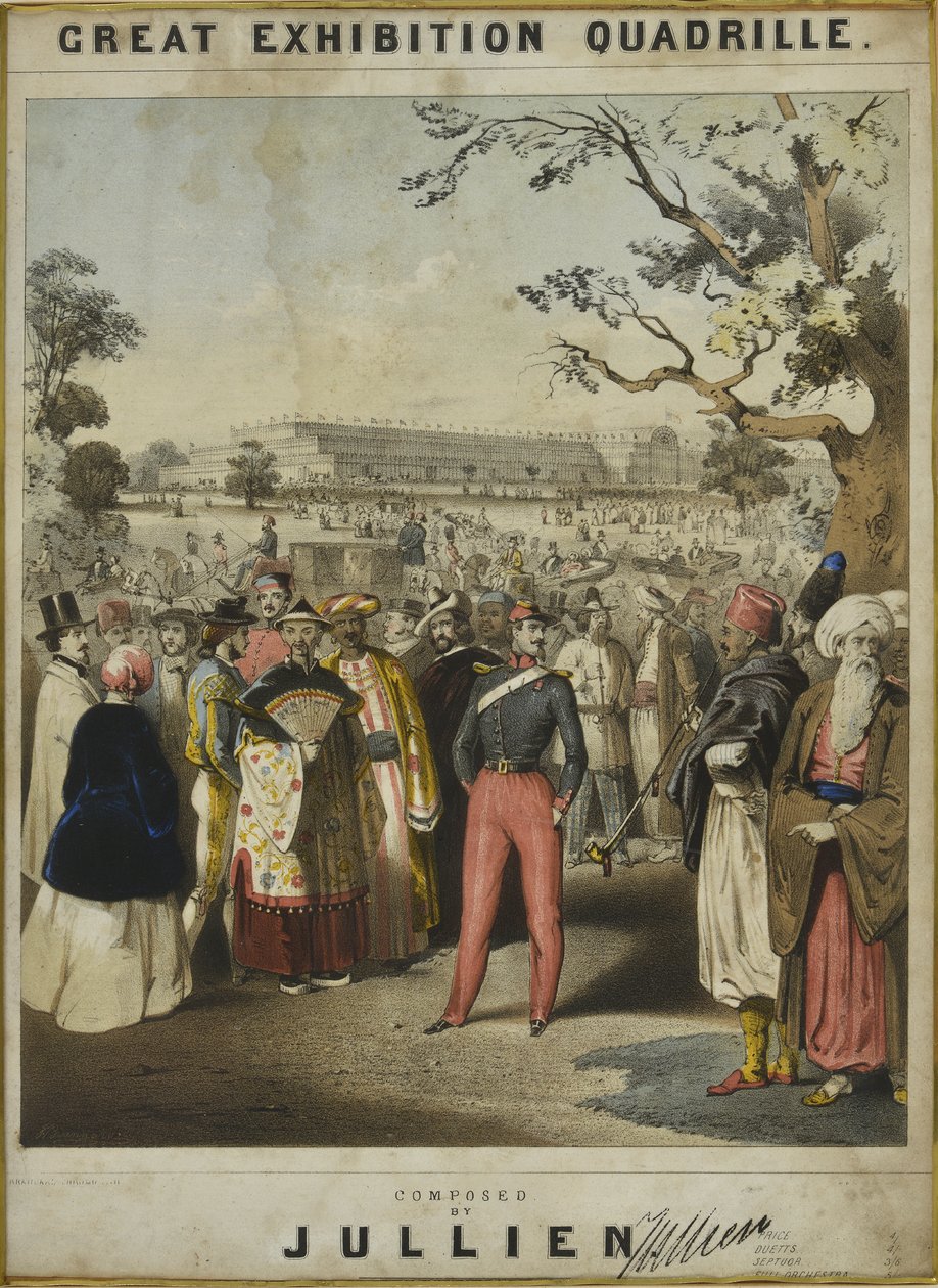 The 1851 Union Polka. Respeitosamente inscrito ao Gênio Mecânico de Todas as Nações por JG Jones, Master of the Band 16th Queens Lancers, 1851 de English School