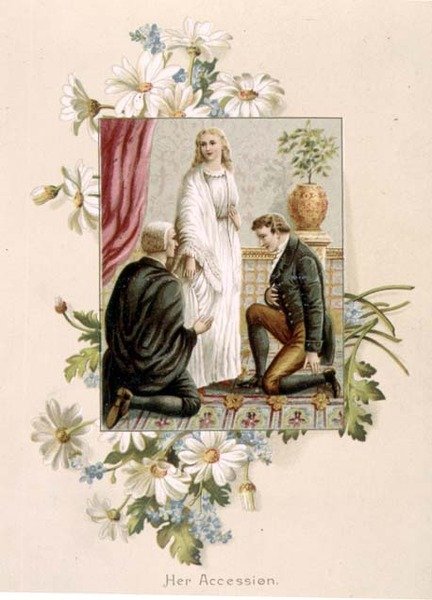 The Accession of Queen Victoria, 20 de Junho de 1837, ilustração de 