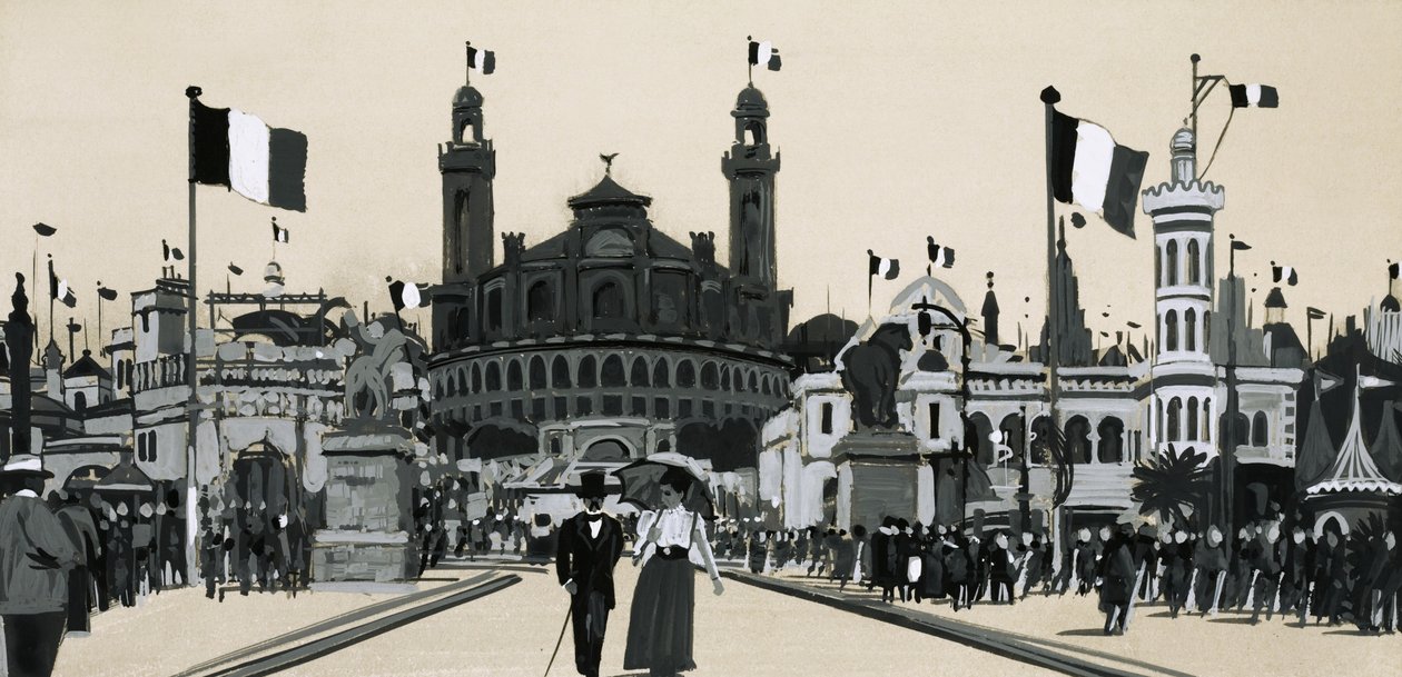 A secção argelina da Exposição Internacional realizada em Paris em 1900 de English School