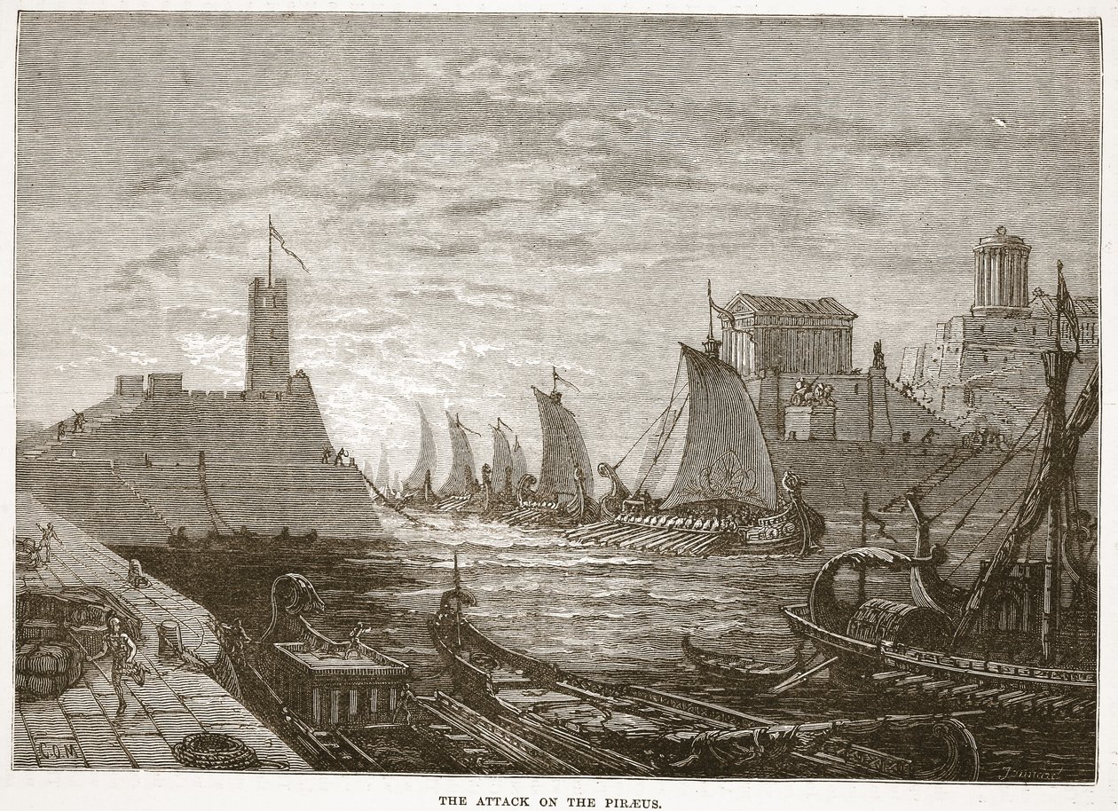 O ataque ao piraeus de English School