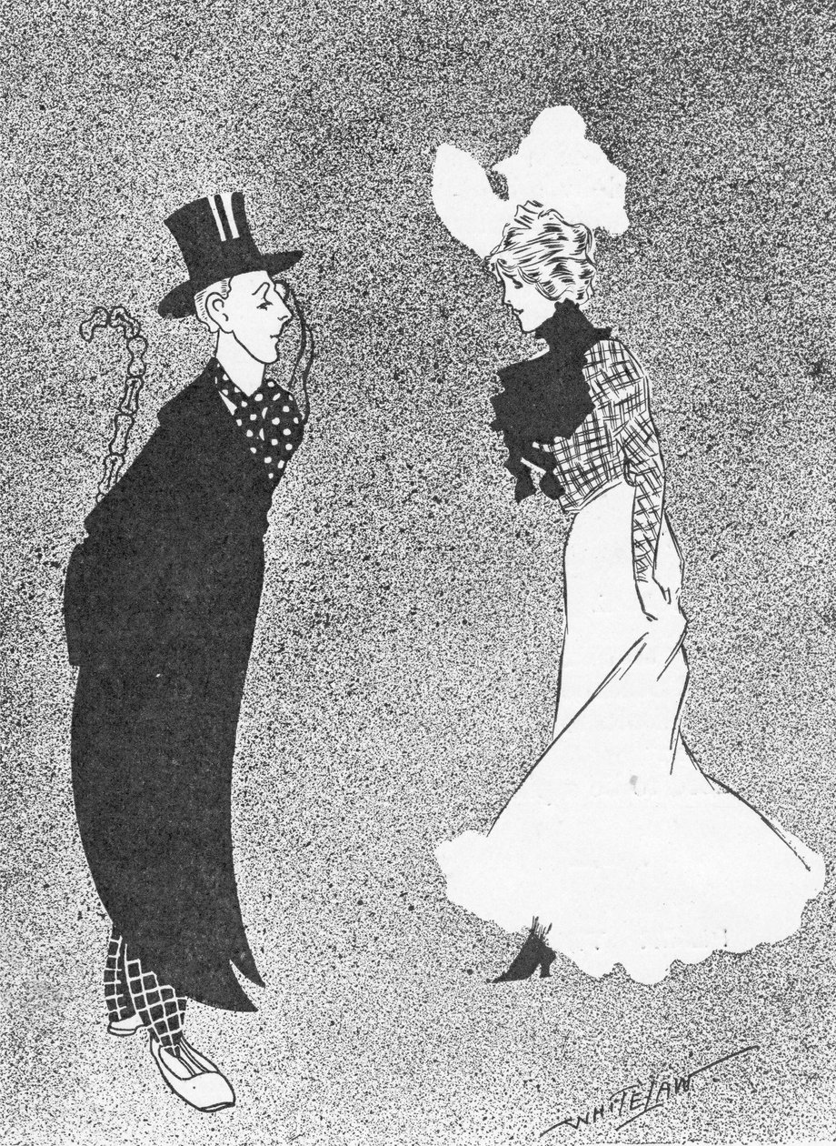 O fato nu, ilustração do rei, 25 de maio de 1901 de English School