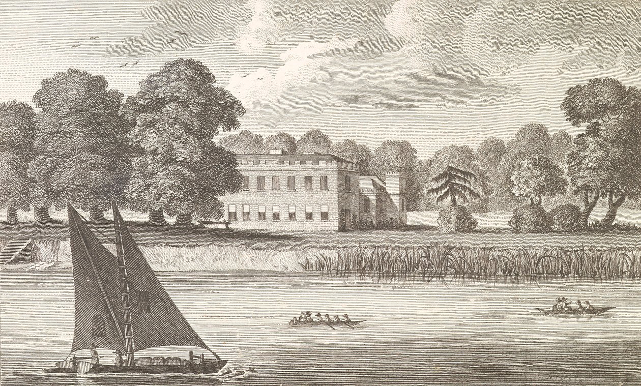 O Bispo do Palácio de Londres em Fulham, gravado por Taylor, 1788 de English School