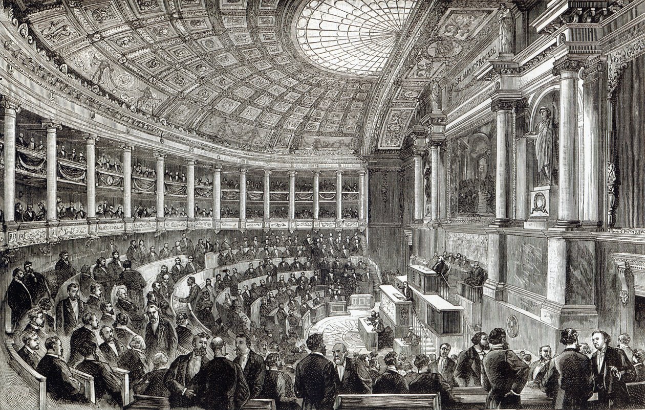 Câmara dos Deputados, Paris, de &39;Leisure Hour&39;, 1891 de English School