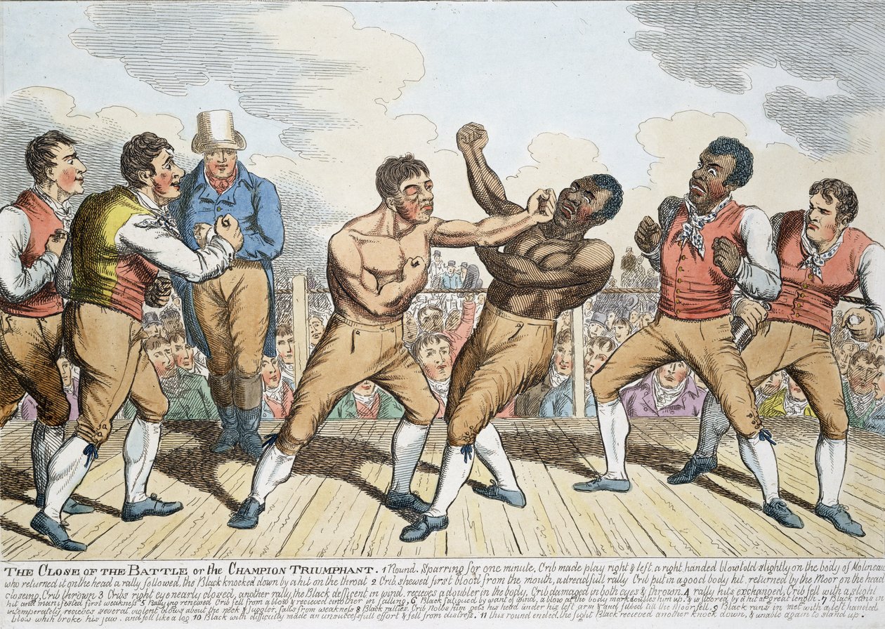 O fim da batalha ou o campeão triunfante, publicado em 1811 de English School