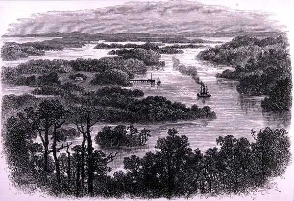 The Confluence of the Murray and Darling Rivers, perto de Wentworth, Nova Gales do Sul, Austrália, de 