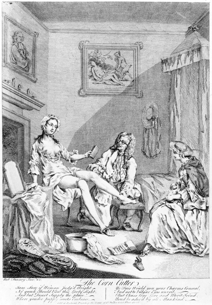 O cortador de milho por Bob Funney, 1735-1765 de English School
