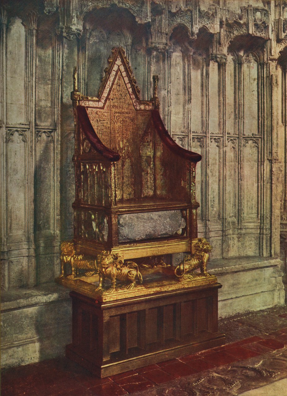A Cadeira da Coroação de Jorge VI, de "The Illustrated News de English School