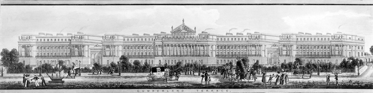 The Cumberland Terrace, 1831 de English School