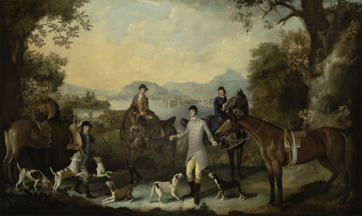 A morte da lebre, c.1760-70 de English School
